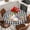 Multicolor, variant on Bunny Easter Round Tablecloth, Fitted Table Cover with Elastic for 36"-44" Round Tables, Colorful Eggs Black White Checkered Table Cloth Outdoor Indoor Dinning Party Waterproof Tablecloths