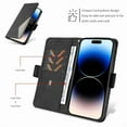 thumbnail image 3 of Jiahe Cover for Samsung Galaxy A32 4G, Wallet Case with Credit Card Holder,Rugged Magnetic Buckle Shockproof Folio Flip Leather Card Slot Stand Full Body Protection Case Cover, black, 3 of 6