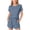 Sky Blue, variant on Ruyang Girls 2 Piece Sets Solid Round Neck Short Sleeve Tops and Wide Leg Shorts Outfits Summer Outdoor Active Wear