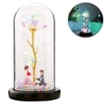 thumbnail image 1 of Regalos de rosas de flores artificiales, cadena de luces LED en flores de colores que viven para siempre en una cúpula de cristal, regalos únicos para mujeres, Navidad, bodas, día de San Valentín, aniversarios y cumpleaños Ormromra 2034851-2, 1 of 8