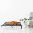 thumbnail image 4 of Elevated Pet Bed-Portable Raised Cot-Style Bed with Non-Slip Feet, Blue, 36"X 29.75"X 7", 4 of 6