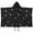 Black Star Moon, variant on Black Star Moon Pattern Hooded Bath Towel,50"x30" for Ages 3 To 12 Kids, Quick Dry Lightweight Soft Microfiber Hood Beach Towel Cover Up for Kids