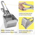thumbnail image 2 of 2pcsPotato Ricers, Stainless Steel Potato Ricer, Commercial Potato Masher Heavy Duty Large, Detachable and Dishwasher Safe, Good for Potato, Tomato, Carrot, 2 of 7