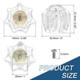 thumbnail image 2 of Uxcell Bathroom Faucet Knobs Replacement 2 Pcs Acrylic Hot and Cold Knob Handle Kit Cabinet Knob Clear, 2 of 6