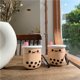 thumbnail image 4 of Funda compatible con Airpods 1/2, lindo personaje de dibujos animados de té con leche Boba, cubierta de silicona 3D, antipérdida, anticaída, con llavero, impermeable a 360 °, adecuada para niñas, niños y adolescentes ER, 4 of 7
