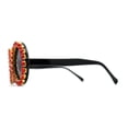 thumbnail image 4 of Grandes Lunettes de Soleil Hippie Diva Rondes avec Strass Couronne Noir Rouge, 4 of 4