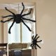 thumbnail image 4 of Araña negra de felpa falsa grande para decoración de Halloween, juguetes de truco de Casa Encantada, fiesta al aire libre, 90/75/50/30cm, 4 of 4