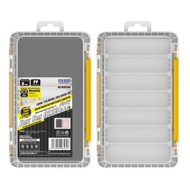 Caja Organizadora Almacenamiento Plástico para Señuelos Pesca Accesorios Doble Capa