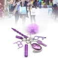 thumbnail image 3 of Juego de llaveros protectores de 8 piezas Juego de llaveros de seguridad de moda portátil para mujeres adolescentes Púrpura, 3 of 10