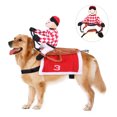 thumbnail image 2 of Puppy Cartoon Doll Dogs Clothes Horseback Riding Cosplay Costume Pet Supplies, 2 of 7