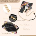 thumbnail image 3 of FORMRS Women Crossbody Purse with Chain Strap Vegan Leather Shoulder Handbag, Colorful Black, 3 of 7