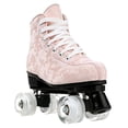 thumbnail image 3 of JOJOLAM Roller Skate, Adult Teen Classic High Top Skates with Light up Wheels, Camouflage Pink(Women's 8), 3 of 7