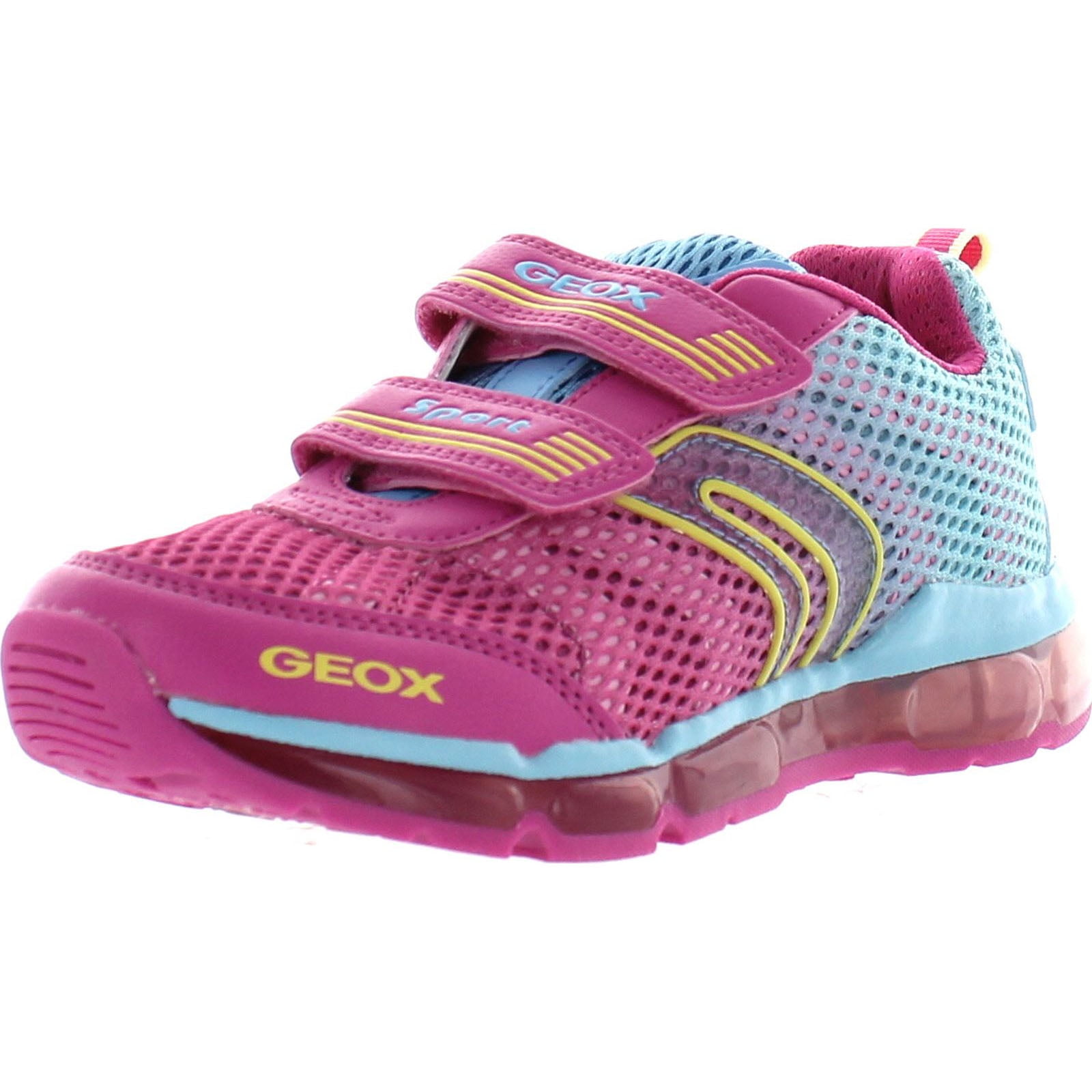 GEOX Girls Jr Android Girl Fuchsia/Sky, 35 -