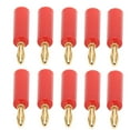 thumbnail image 4 of Prise de Banane Plaqué Or, 10pcs Prise de Banane 4mm Haut-Parleur Prise de Fil Droite Haut-Parleur Conception Élevée, 4 of 14