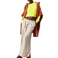 thumbnail image 1 of xiaxaixu Chandail en Tricot Uni/à Rayures pour Femmes Col Rond Manches Longues Pulls Amples Printemps Automne Décontractés Mode Urbaine, 1 of 5