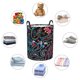 thumbnail image 4 of Fotbe Paisley Cesto de Ropa con Asas, Cesto Impermeable de Gran Capacidad, Bolsa de Lavado para Dormitorio, Cesto de Ropa con Ruedas y Asas-Small, 4 of 6