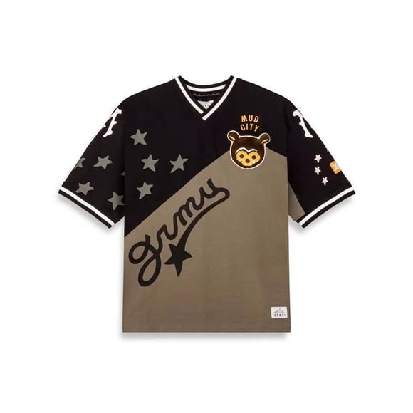 Camiseta Caballero Grimey Mud´s The Residence V Neck Negro GAVN766NGO