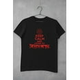 thumbnail image 5 of Old Glory Mens Keep Calm And Listen To Death Metal Short Sleeve Graphic T Shirt, 5 of 6
