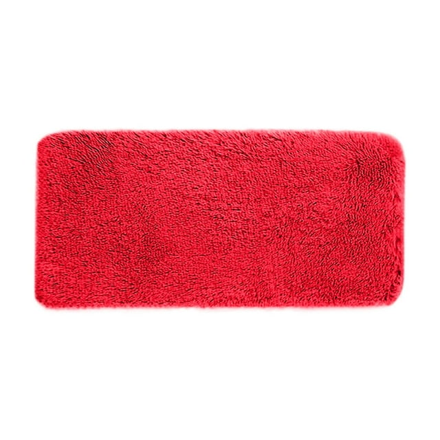 Solid Color Bath Mats 40x80cm, Bathroom Rugs, Soft Comfortable, Water Absorbent, Non-Slip, Thick, Machine Washable, Easy Dry, Ideal for Toilet, Tub, Shower, Floor