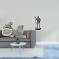 thumbnail image 2 of Escultura De Caballero Gato, Adorno De Mesa, Artesanía, Figura Decorativa, Estatua De Animal Para Dormitorio, Sala De Estar, Oficina, Entrada, Chimenea, Decoración Del Hogar, Regalo De, 2 of 8