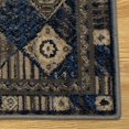 thumbnail image 3 of Hasoo 8' x 10' Large Abstract Area Rug Boho Tribal Area Rug Vintage Distressed Rug for Bedroom Living Room Nursery, Brown/Blue, 3 of 5