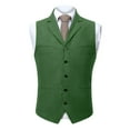 thumbnail image 1 of Gilet avec Poches Homme Couleur Unie Sans Manches Col avec Multiples Poches Confortable et Respirant, 1 of 5