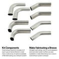 thumbnail image 2 of Speedway Motors 91607023 Exhaust Bend Kit, Oval, 3 In, Stainless, 2 of 19