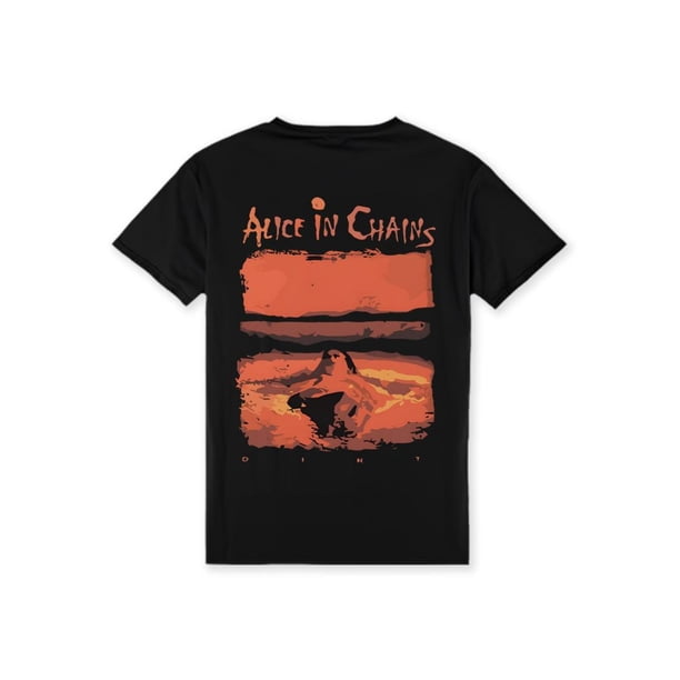 Camiseta de hombre 100 % algodón con la frase "Alice In Chains", ideal para Navidad.