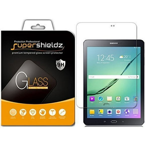 [1-Pack] Supershieldz for Samsung Galaxy Tab S3 9.7 inch Tempered Glass Screen Protector, Anti-Scratch, Anti-Fingerprint, Bubble Free