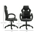 thumbnail image 3 of HOMCOM Chaise de Bureau Style Voiture de Course Chaise d'Ordinateur Style Voiture de Course, 3 of 10