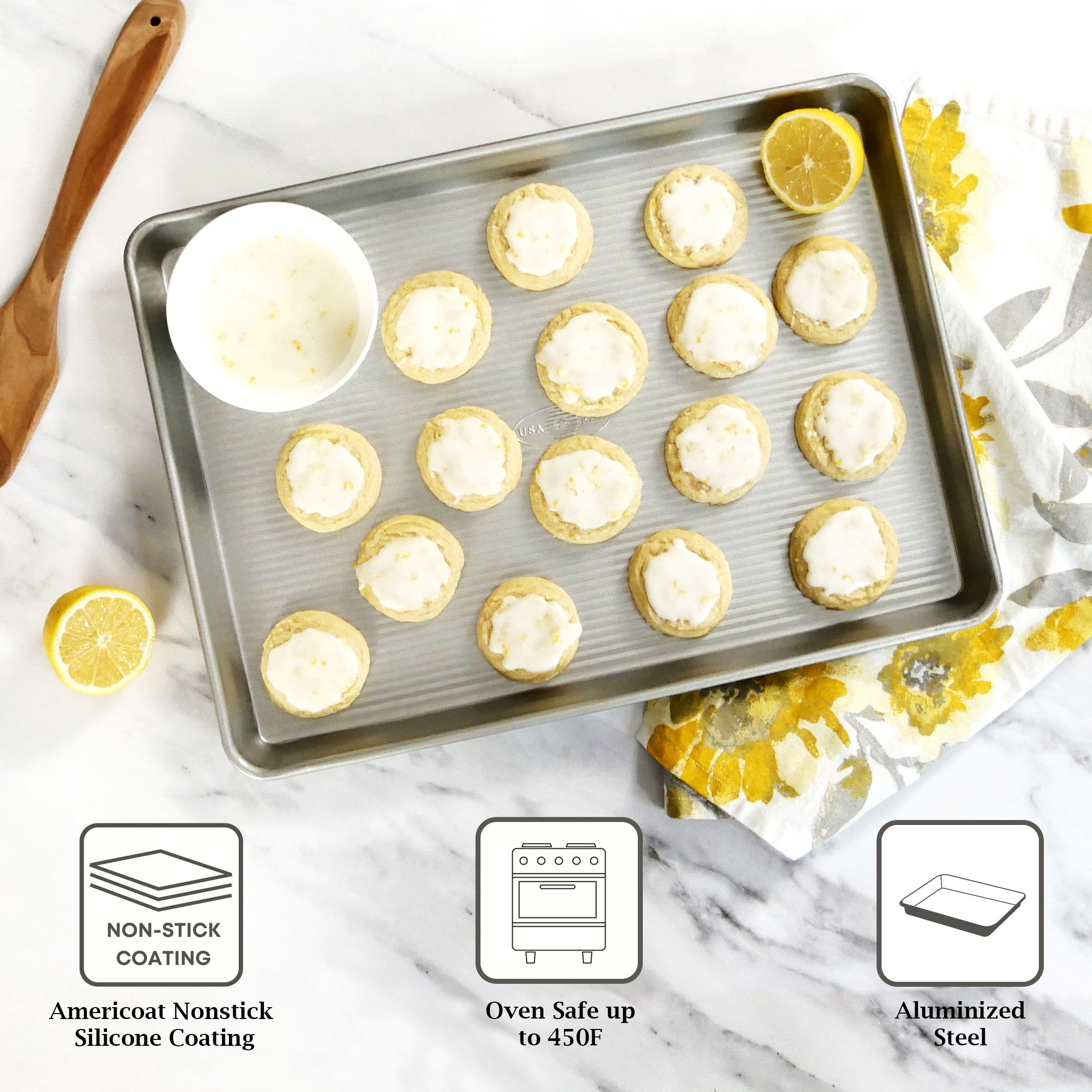 (3 pack) USA Pan Half Sheet Pan