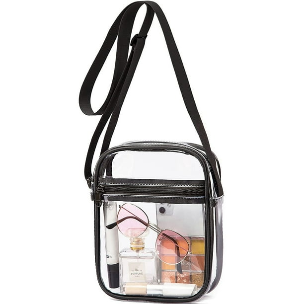 Fashion Clear Crossbody Bag Small PVC Clear Purse Clear Messenger Bag