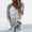Gray, variant on Full Zip Hooded Hollow Knit Cardigan Womens Long Sleeve Loose Fit Lightweight Fall Daily Casual Layering Outer Tops Sky Blue S