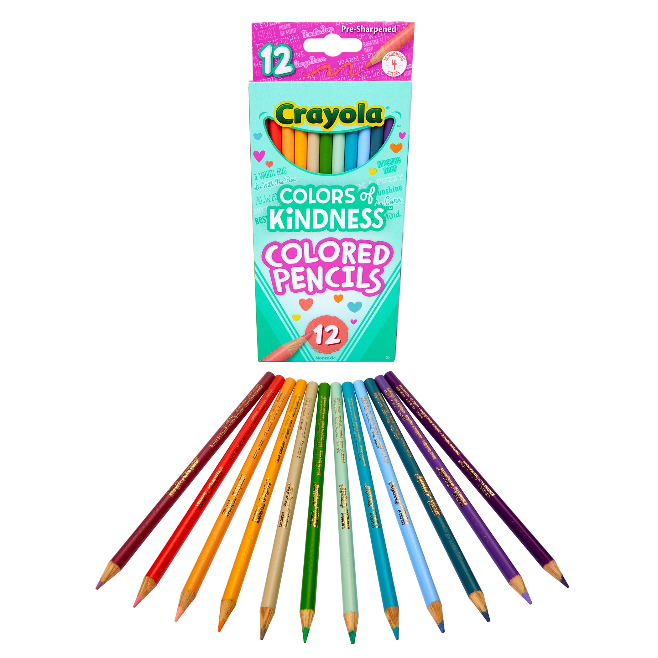 Crayola Colors of Kindness Colored Pencils, 12 Per Pack, 12 Packs