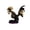 Black, variant on Halloween Rooster Skeleton Statue Decorations,Animal Skeleton Figurine,Full Body Chicken Skeleton Bones,Resin Scary Rooster Skeleton Sculpture Decoration for Haunted Houses Indoor Outdoor