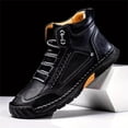 thumbnail image 2 of XIMIN Men's Comfortable Casual Leather Handmade Leather Boots – Waterproof Spacious Toe Box Non-Slip Arch Support Loafers Outdoor Leather Shoes, 2 of 5