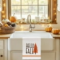thumbnail image 2 of luyaa Hello Fall Kitchen Towels Set of 2,Orange Tree Autumn Dish Towels 18x26 Inch Drying Dishcloth,Thanksgiving Farmhouse Home Decorations AD390, 2 of 6