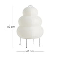 thumbnail image 2 of Ilios Innova | Lámpara de Piso estilo Aka 303, Diseño Japonés Moderno Minimalista, Pantalla de Papel de Arroz Blanco, Difusor de Luz Cálida y Estructura Negra, 2 of 9