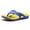Yellow, variant on HNMKIU Mens Slippers Summer Beach Flip Flops with Comfortable Sole for Casual Outdoor Daily Wear Lightweight On Sandals Flip Flops for Men Black,8