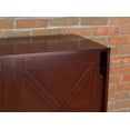 thumbnail image 5 of Contemporary Home Living 38.75" Mahogany Brown Rectangular Unique Windsor Shoe Dresser, 5 of 6