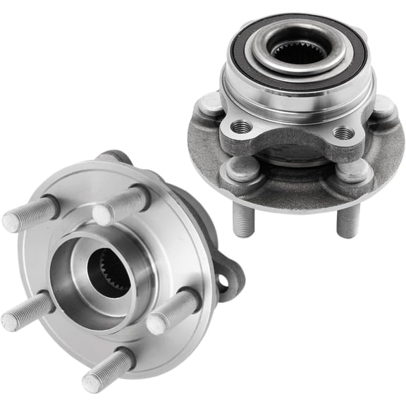 Detroit Axle - AWD Rear Wheel Bearing Hubs for Ford Edge Lincoln MKX Continental Nautilus Wheel Bearing and Hubs Assembly Replacement Pair Hubs