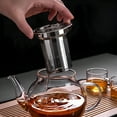 thumbnail image 7 of ACDANC 1 Pack Glass Tea Pot with Stainless Steel Infuser and Lid,Clear Glass Teapot,Borosilicate Heat Resistant,Fine Glass Filter for Flower Tea,Tea Bags, 7 of 7