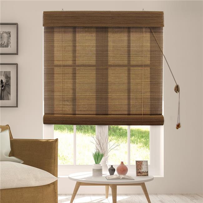 Chicology BRUA3664 Bamboo Roll Up Wood Window Blind, Acorn 36 x 64 in