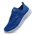 thumbnail image 6 of Mens Casual Sneakers Wide Width Men Summer Lightweight Breathable Mesh Shoes Running Shoes Lace Up Casual Sneakers(Blue,11.5), 6 of 9