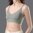 thumbnail image 4 of Bixock Plus Size Bras for Women Wireless Solid Color Back Hook Closure Beautiful Back Enhanced Support Breathable Daily Wear Bra, 4 of 4
