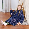 thumbnail image 6 of Catalonia Oversized Blanket Hoodie Sweatshirt for Kids, Wearable Fleece Pullover with Large Front Pocket, Teen Boys Girls Gift, 6 of 6