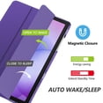 thumbnail image 4 of MoKo Case for Galaxy Tab A11+ Plus/A9+ 11-Inch 2026/2024, Slim Stand Protective Smart Cover with Hard PC Translucent Back Shell for Galaxy Tab A11+/A9 Plus Tablet, Auto Wake/Sleep, Deep Purple, 4 of 8