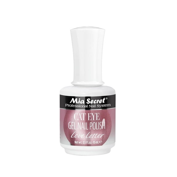 Mia Secret Cat Eye Gel Polish - Shimmery, Multidimensional effect- Infused with fine glitter- Love Letter - 0.5 fl oz