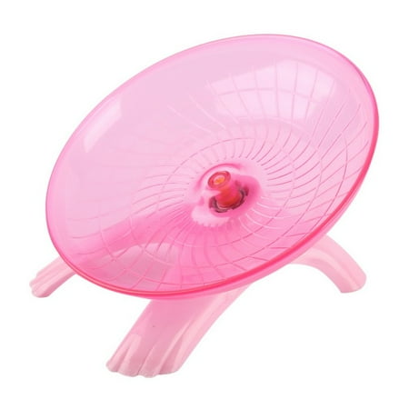 SUPERHOMUSE Hamster Mouse Plastic Running Disc Flying Saucer Pet Exercise Sport Jogging Wheel 18cm