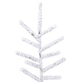 thumbnail image 2 of Vickerman K192480 9 ft. x 74 in. Flocked Stick Pine Artificial Christmas Tree with 1364 PVC Tips, 2 of 3